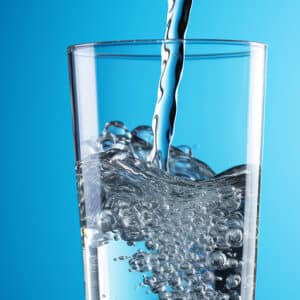 verre d'eau fraiche